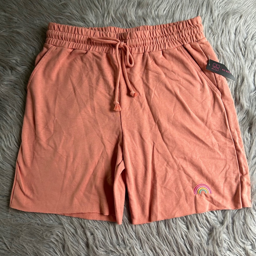 No Boundaries Shorts Womens Juniors Size Medium (7-9) Rainbow Drawstring Pockets